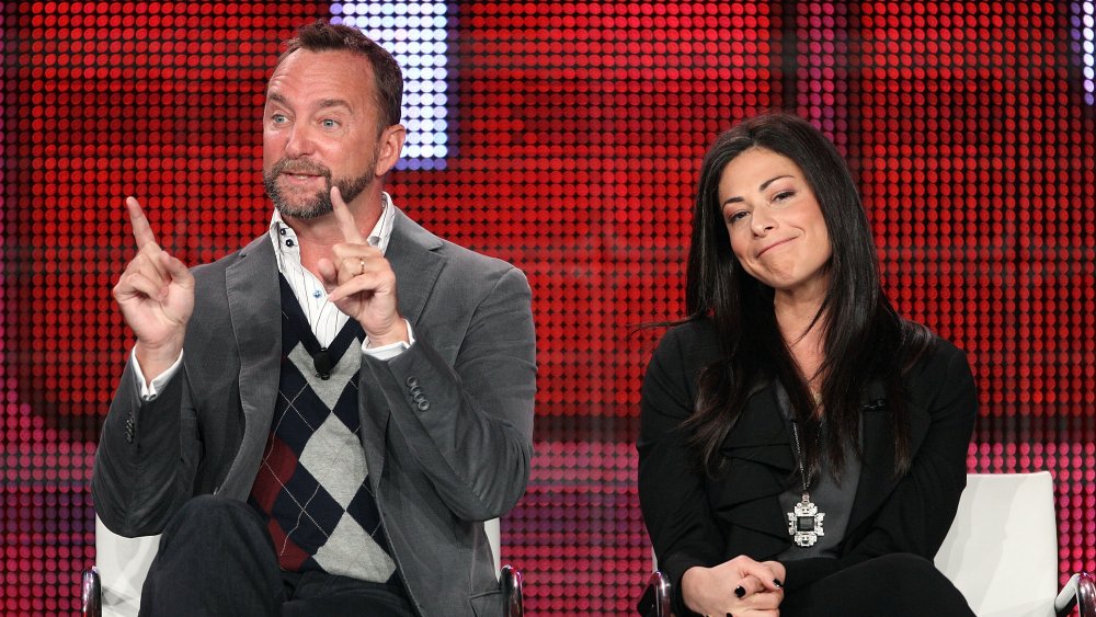 Clinton Kelly and Stacy London sitting together during interview