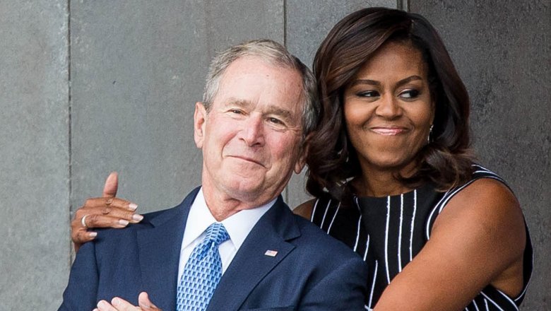George Bush e Michelle Obama
