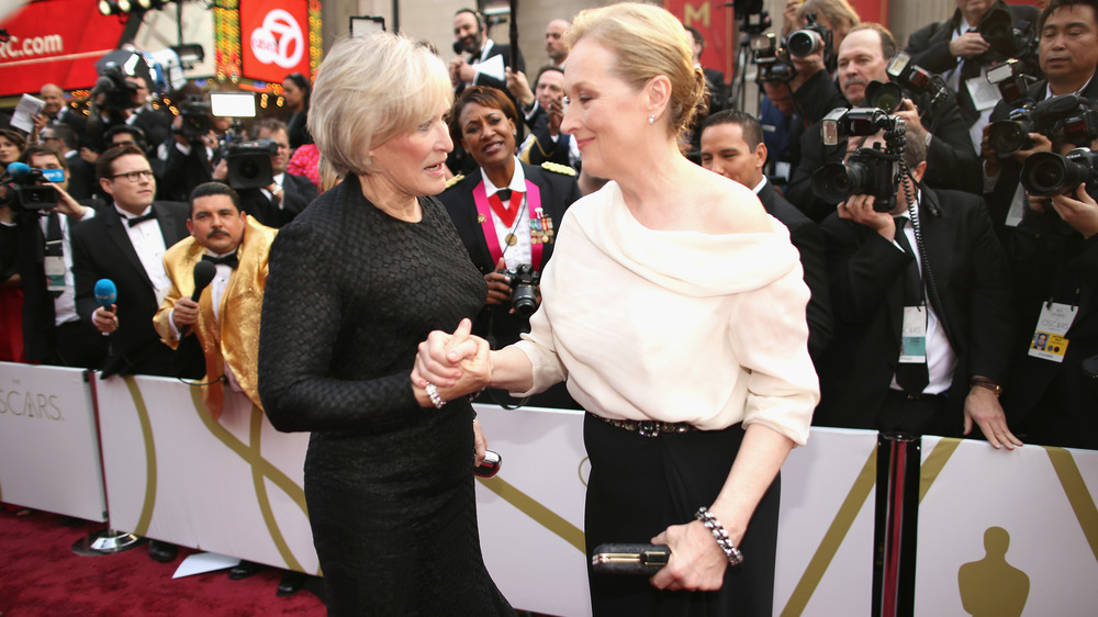 Glenn Close e Meryl Streep sul red carpet degli Oscar