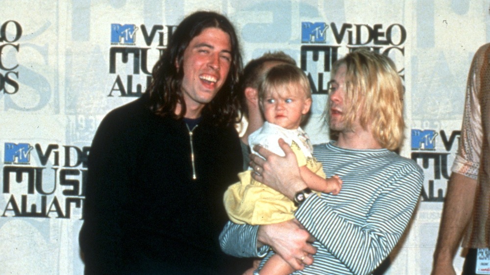 Dave Grohl, Frances Bean Cobain e Kurt Cobain