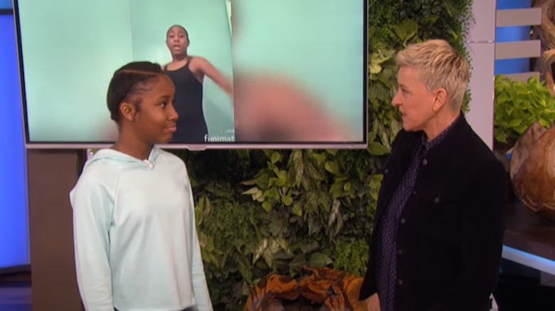 Jalaiah Harmon e Ellen DeGeneres su The Ellen Show