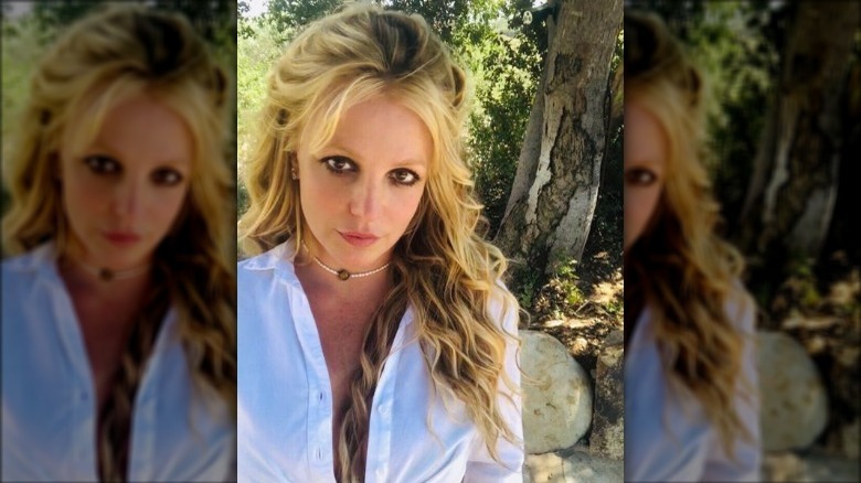 Britney Spears in posa in selfie