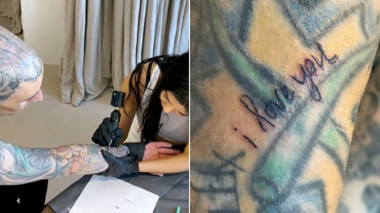 Kourtney Kardashian tatua Travis Barker