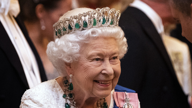 La regina Elisabetta II a un evento 