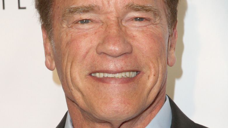 Arnold Schwarzenegger alla proiezione del film nel 2017