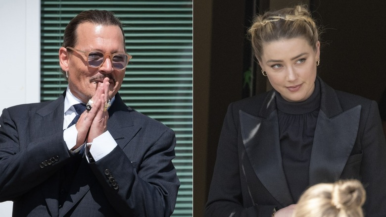 Johnny Depp fuori dal tribunale, Amber Heard fuori dal tribunale
