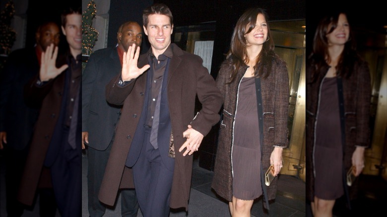 Tom Cruise tiene la mano di Katie Holmes