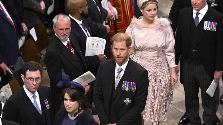Il principe Harry nella folla dell'incoronazione