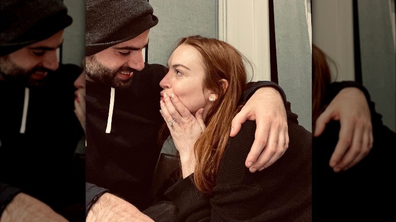 Lindsay Lohan e Bader Shammas celebrano il loro fidanzamento