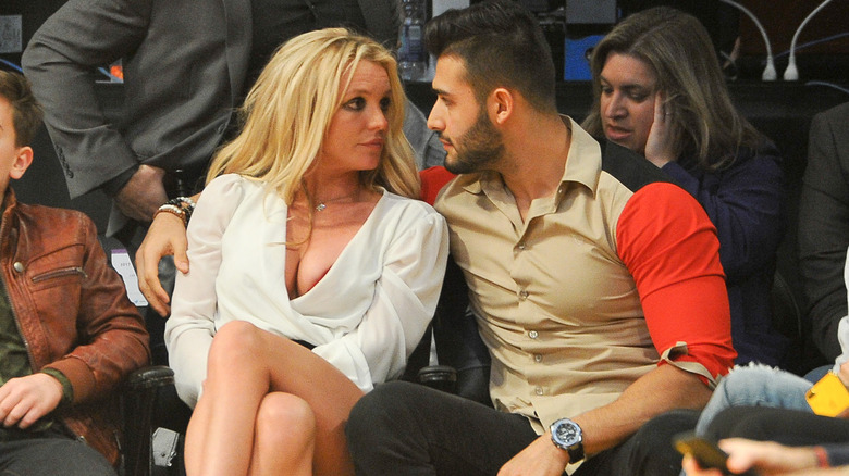   Britney Spears e la partita di basket di Sam Asghari