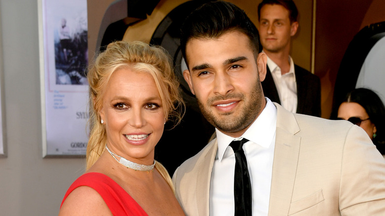   Britney Spears e il tappeto rosso di Sam Asghari 